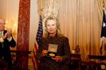 View Image 'Secretary Clinton with the replica...'