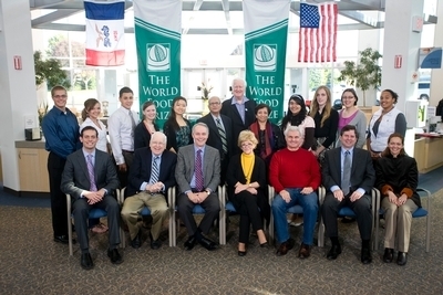 EXPERTS: Dr. Surinder Vasal, 2000 WFP Laureate; Dr. Ronald Phillips, University of Minnesota; Dr. Uma Lele, World Bank (Ret.)   STUDENTS: Olivia Harris, AFSA HS; Ezgi Ustundag, AMES HS; Marc Quezada, CHSAS; Daniela Rodriguez, Colegio Williams; Joel Florek, Culver Academies; Caroline Alexander, DSM Central Academy; Andrea Bailey, DSM Central Campus; Molly Blakley, Fairfield HS; Yan Zhang, Millard West HS