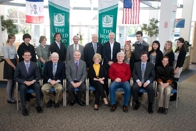 EXPERTS: Dr. Gurdev Khush, 1996 WFP Laureate; Dr. Ed Runge, Texas A&M University; Dr. Joseph DeVries, Alliance for a Green Revolution in Africa  STUDENTS: Braulio Gutierrez, Colegio Williams; Hannah Zhang, Cortland HS; Elizabeth Welke, Gilbert HS; Francesca Lubecki-Wilde, Iowa City City HS; Elizabeth Roche, Metro HS; Ben Smith, North Polk ELP Academy; Gojko Perovic, Southeast Polk HS; Glyn Powell, Starmont Community FFA; Izzy Esler, Upper Arlington HS