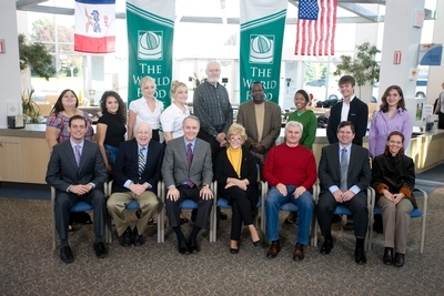 EXPERTS: Dr. William Foege, Bill & Melinda Gates Foundation; Dr. Mulu Ayele, Pioneer Hi-Bred  STUDENTS: Taylor Rounds, Ankeny HS; Alisa Hasani, Baxter HS; Andrew Markham, Harlan Community HS; Kylie Whitelaw, Marshall HS; Randi Woodside, Pleasantville HS; Shannon Smith, Thomas Jefferson HS; Jessica Taylor, W.B. Saul HS of Ag. Sciences