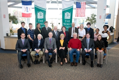 EXPERTS: A.S. Clausi, World Food Prize Council of Advisors; Dr. Gail Nonnecke, Iowa State University; Dr. Rattan Lal, Ohio State University STUDENTS: CHSAS - Angelica Lee, CHSAS; Lawrence Dann-Fenwick, Culver Academies; Matthew Digman, Dowling Catholic HS; Ruth Kazmersak, Hampton-Dumont HS; Mark Gee, Johnston HS; Pearl Sawhney, Maharishi School of Enlightenment; Dhynasah James, Roosevelt HS; Collin Stewart, Upper Arlington HS