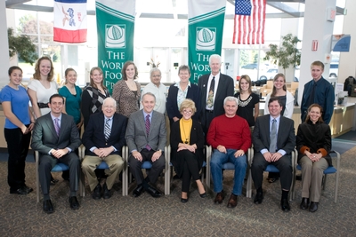 EXPERTS: Hemant Varma, Pioneer Hi-Bred; Christie Peacock, FARM-Africa; Dr. David Zartman, Ohio State University  STUDENTS: Erin Dorpinghaus, Central HS; Hannah McAtee, Davenport Central HS; Sarah Marketon, HLWW HS; Lauren Riensche, Jesup HS; Danielle Glanz, Linn-Marr HS; Mitch Phillips, New Hampton HS; Ariana Shapiro, TST Boces - Ithaca HS; Victoria Novak, Valley HS